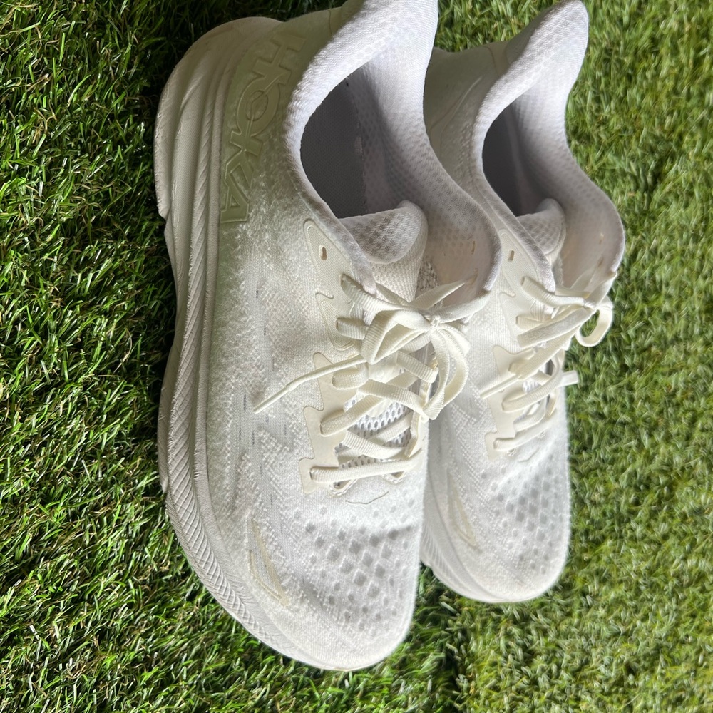 Hoka All-White Athletic Sneakers - Picture 4 of 12